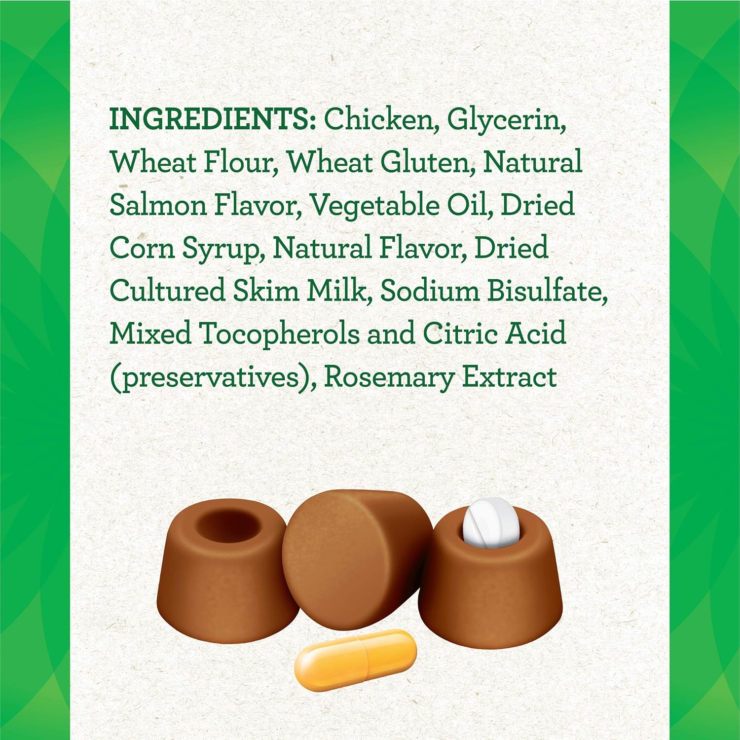 FELINE GREENIES PILL POCKETS for Cats Natural Soft Cat Treats, Salmon Flavor, 1.6 oz. Pack (45 Treats) : Pet Snack Treats : Pet Supplies