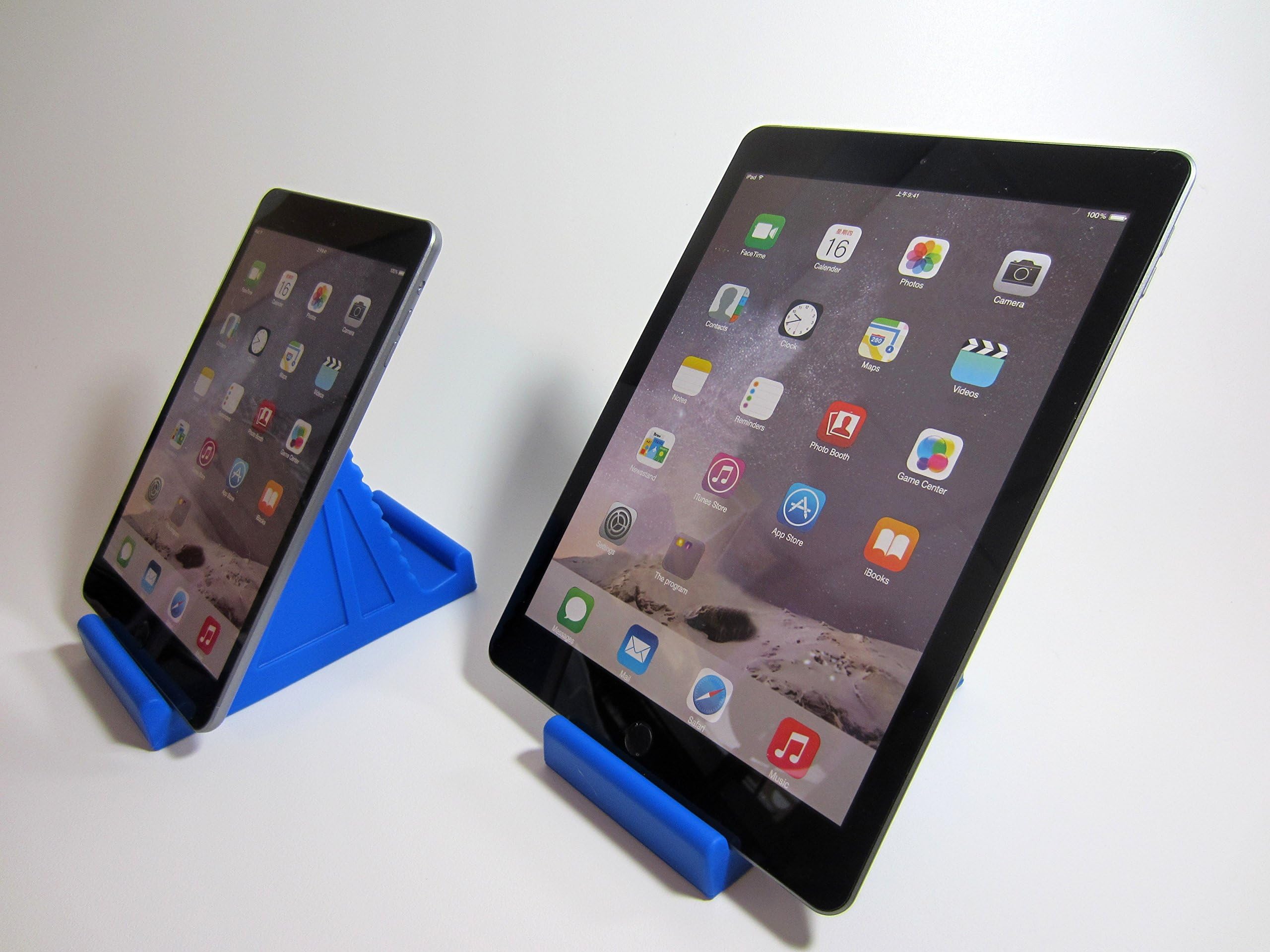 TabletProp - Universal Fit Soft Flexible Tablet, eReader and Smartphone Stand - Top Grade Silicone (Blue)