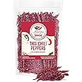 Authentic Red Thai Chili Peppers, 1LB. Bag, Genuine Hot Red Whole Pepper Chilis, Dried Fresh for Cooking Traditional Asian Foods, Soups, and Curry by Amazing Chiles & Spices