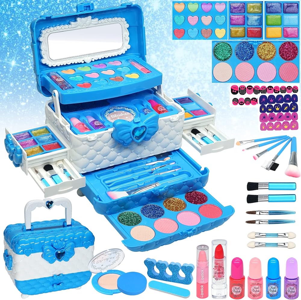 EVACOK Kids Makeup Sets Princess Beauty Toy Safe Non-Toxic 4 to 10 Years