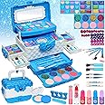 Kids Makeup Kit for Girl -Kids Makeup Kit Toys for Girls Make Up for Little Girls,Non Toxic Toddlers Pretend Cosmetic Kits,Child Play Makeup Set, Age 3-12 & Up Year Old Children Gift