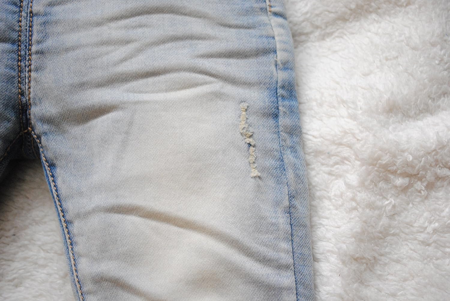 3864 Spring Baby Boys Jeans Soft Denim Light Blue Casual Pants Kids Child Trousers: Clothing