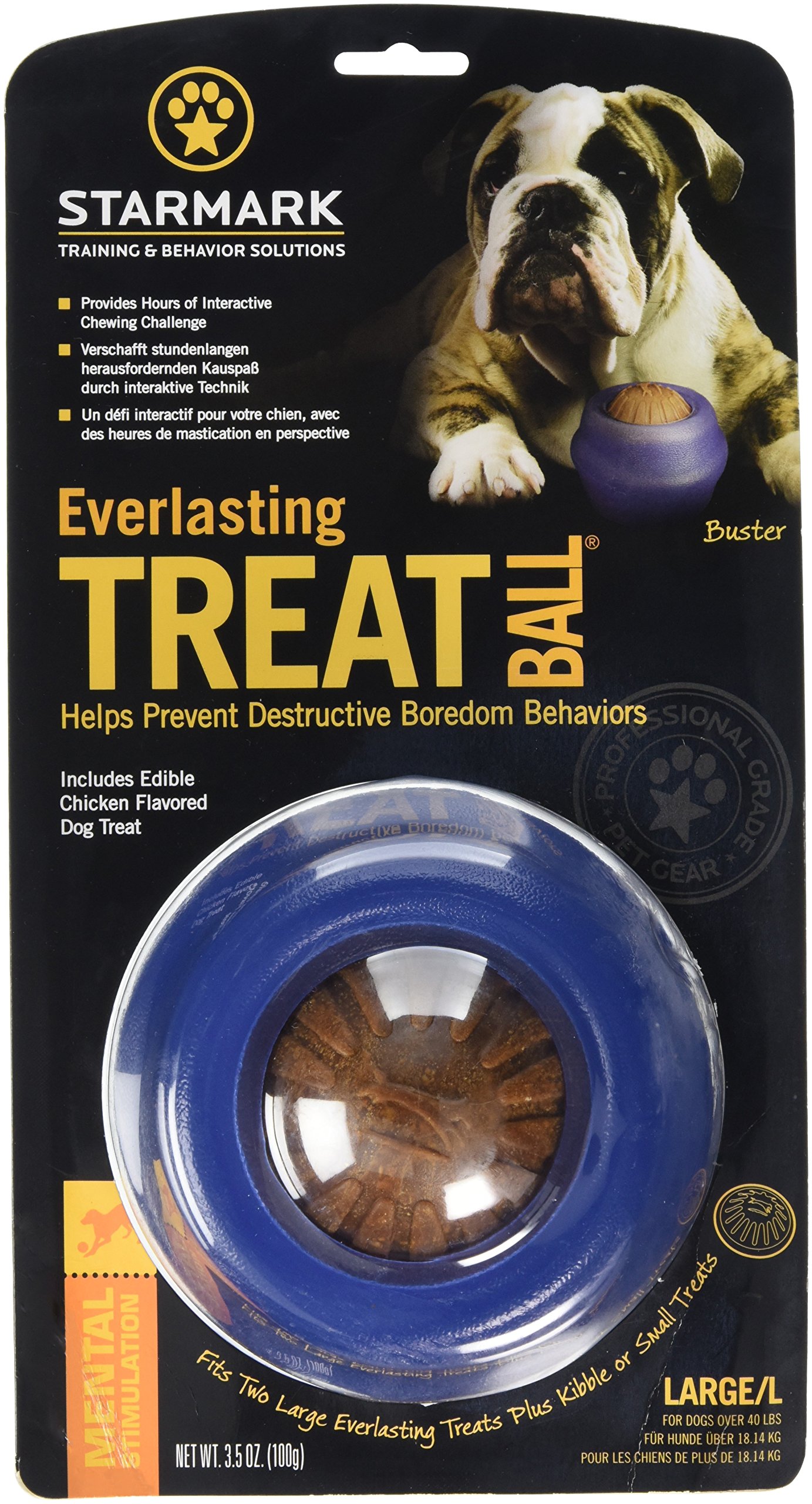 Starmark Everlasting Dog Treat Ball, Large