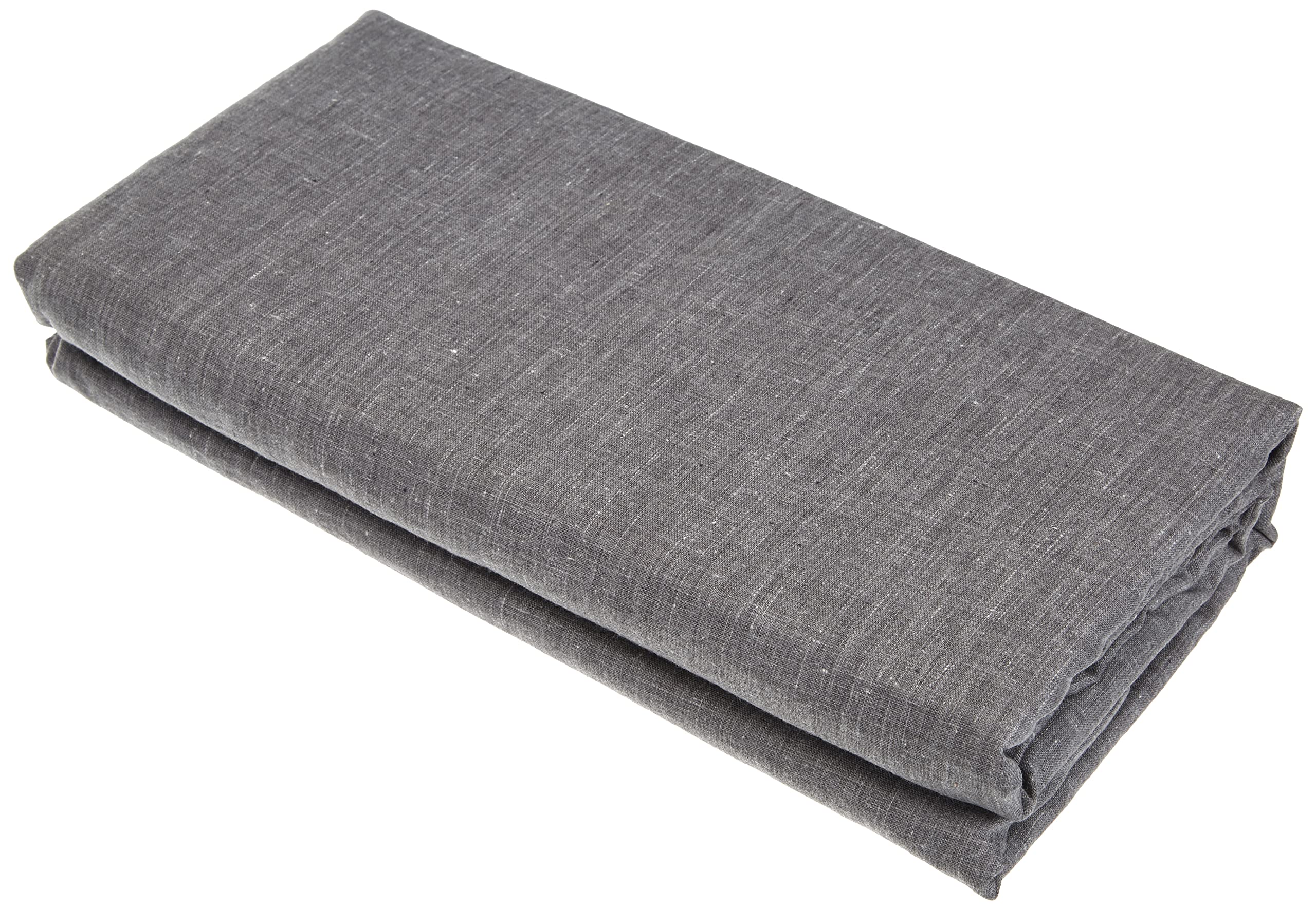Douceur d'Intérieur Actually Double Fitted Sheet, Polyester, Grey, 140 x 190 cm — image 1
