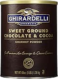 Ghirardelli Chocolate Sweet Ground Chocolate & Cocoa Beverage Mix, 48-Ounce Canister