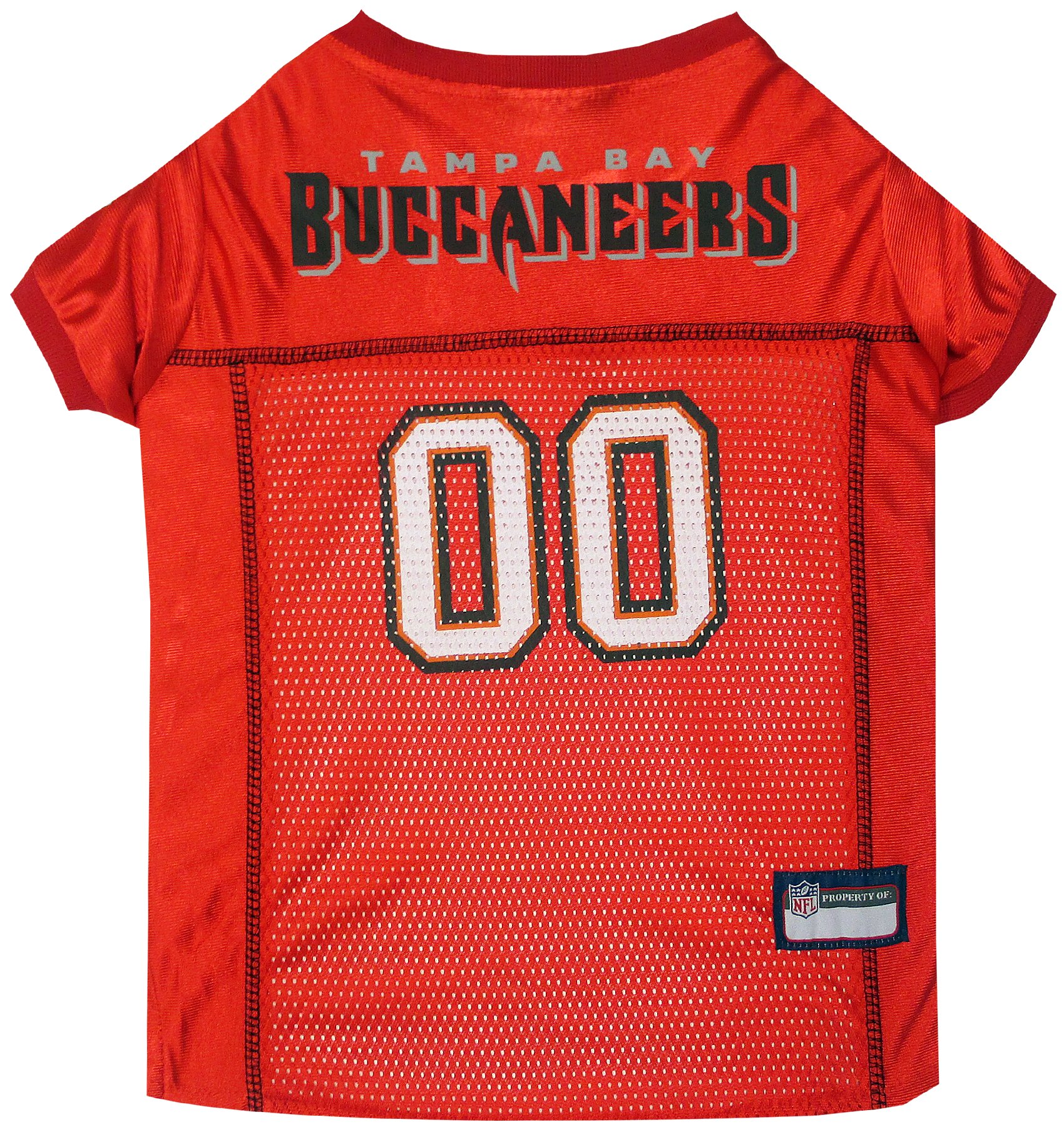 NFL Tampa Bay Buccaneers Dog Jersey, Size: X-Large - Best Football Costume for Dogs & Cats - Licensed Shirt