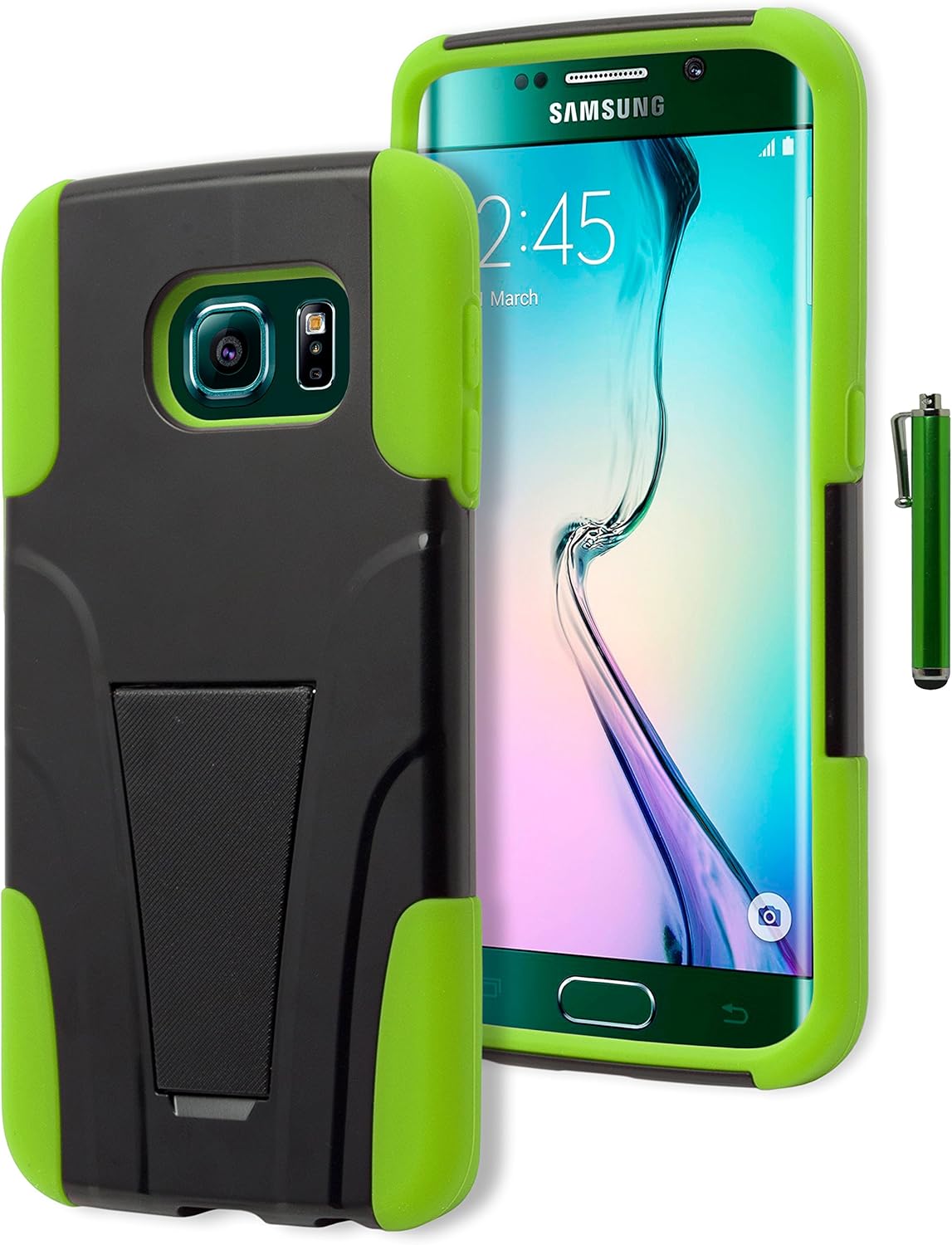 Samsung Galaxy S6 Edge Phone Case, Bastex Hybrid Dual Layer