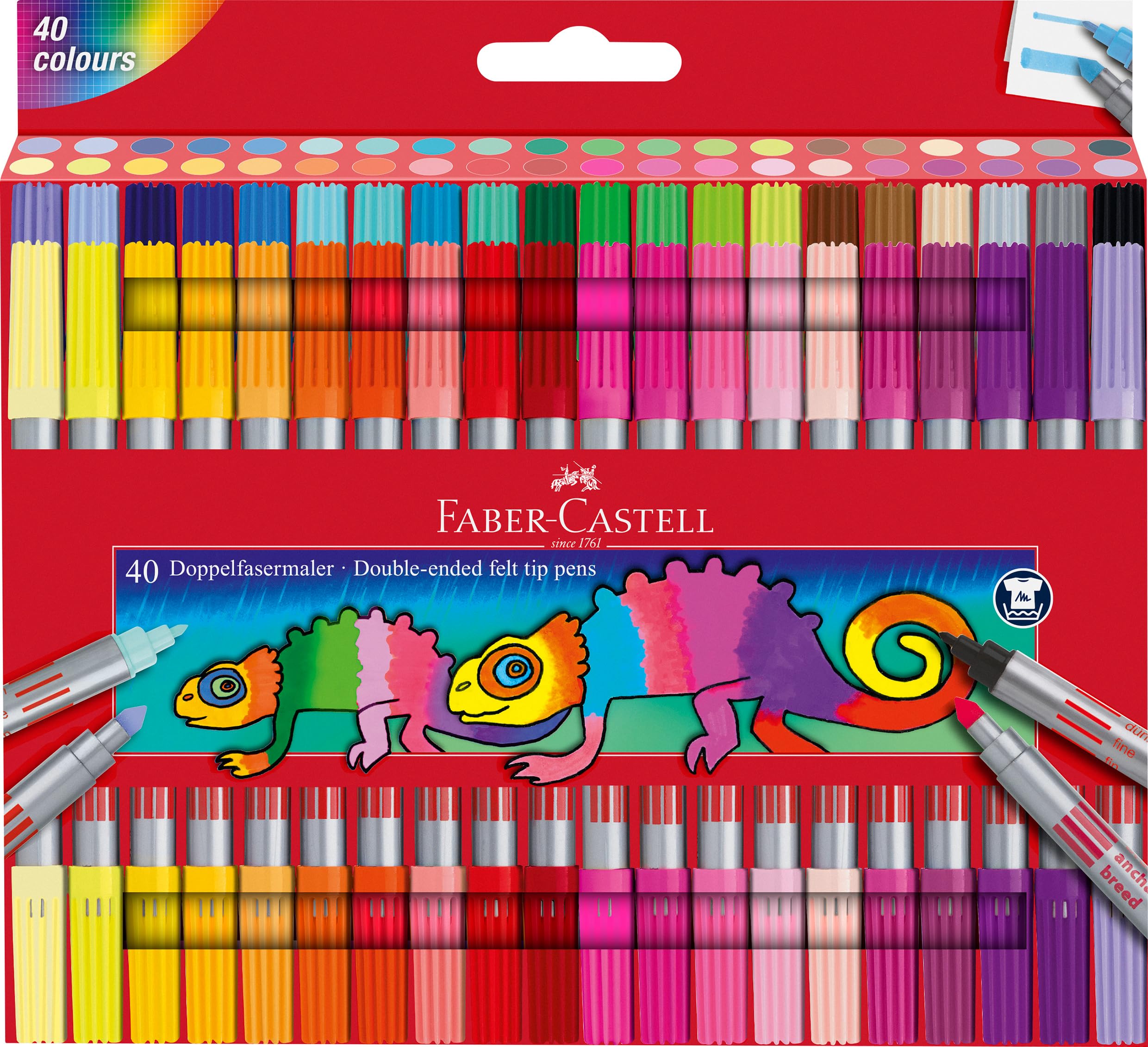 Faber-Castell Double Fibre-tip Pen Set 40x