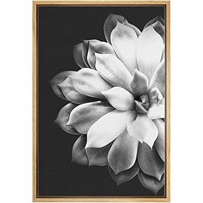 SIGNWIN Framed Canvas Wall Art Black and White...