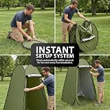 ZENO Toilet Privacy Tent | Portable Pop Up Shower Changing Tent for Outdoor view 7