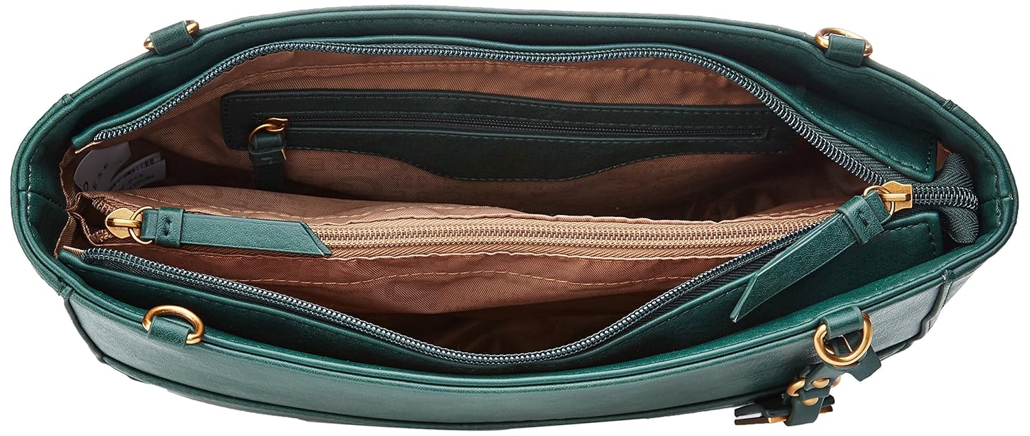 caprese belle women's satchel (forest green) ()