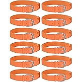 Hercicy 12 Pcs Baseball Belts Softball Belts Bulk for Adult and Youth Adjustable