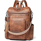 Shrrie Vegan Leather Laptop Backpack for Women 15.6 inch Work Backpack Fashion Travel Backpack Purse for Travel College Work