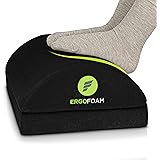 ErgoFoam Foot Rest for Under Desk at Work Chiropractor-Endorsed, 2in1 Adjustable Premium Under Desk Footrest Ergonomic Desk F
