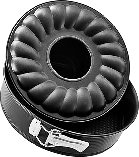 Zenker Springform Flach- und Rohrboden Ø 26 cm Backform mit 2 Böden Kuchenformen-Set, mit Antihaftbeschichtung, einfaches Entformen für saftige Kuchen und Torten, Menge: 1 Stück
