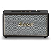 Marshall Stanmore IV Bluetooth Home Speaker - Black | Loud Stereo Sound with Bass and Treble Controls | Plug-in Powered | Record Player Compatible | RCA and 3.5mm Aux Inputs
