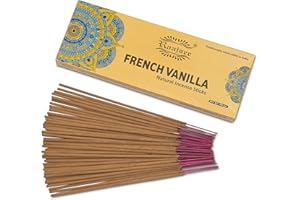 raajsee Incense Sticks 100 Gm Pack-100% Pure Organic Natural Hand Rolled Free from Chemicals-for Church,Aroma Therapy,Relaxation,Meditation,Positivity & Sensual Therapy (Vanila)