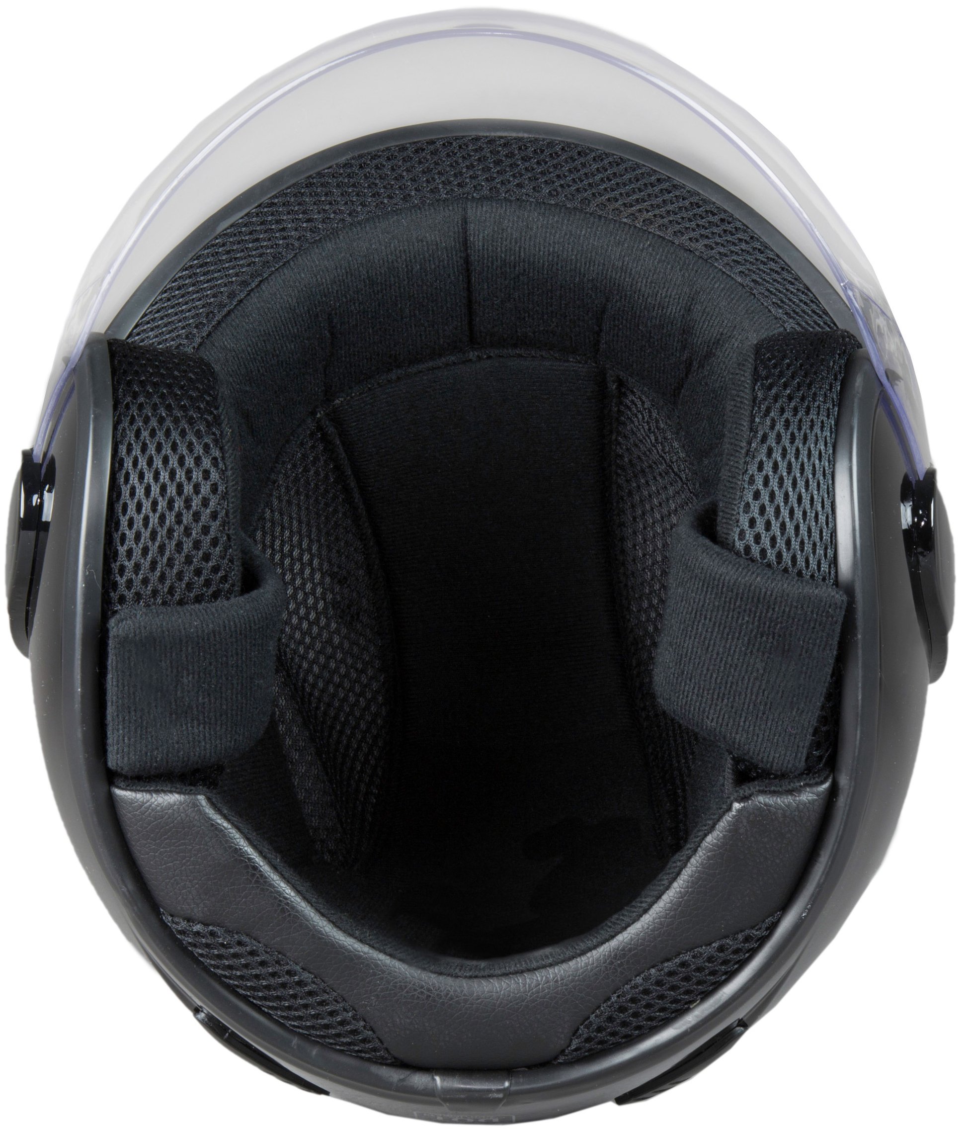 Fuel Helmets SHWS0017 UnisexAdult Open Face Helmet with Shield (Gloss