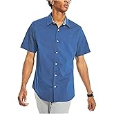 Nautica mens Navtech Slim Fit Printed Short-sleeve Shirt