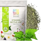 Stinging Nettle Leaf Tea - Wildcrafted Cut &amp; Sifted Dried Leaves, 1oz | Urtica dioica Leaves, Loose Leaf Herb, Naturally Caffeine-Free, Single Ingredient, No Additives, No Fillers, Herbal Tea