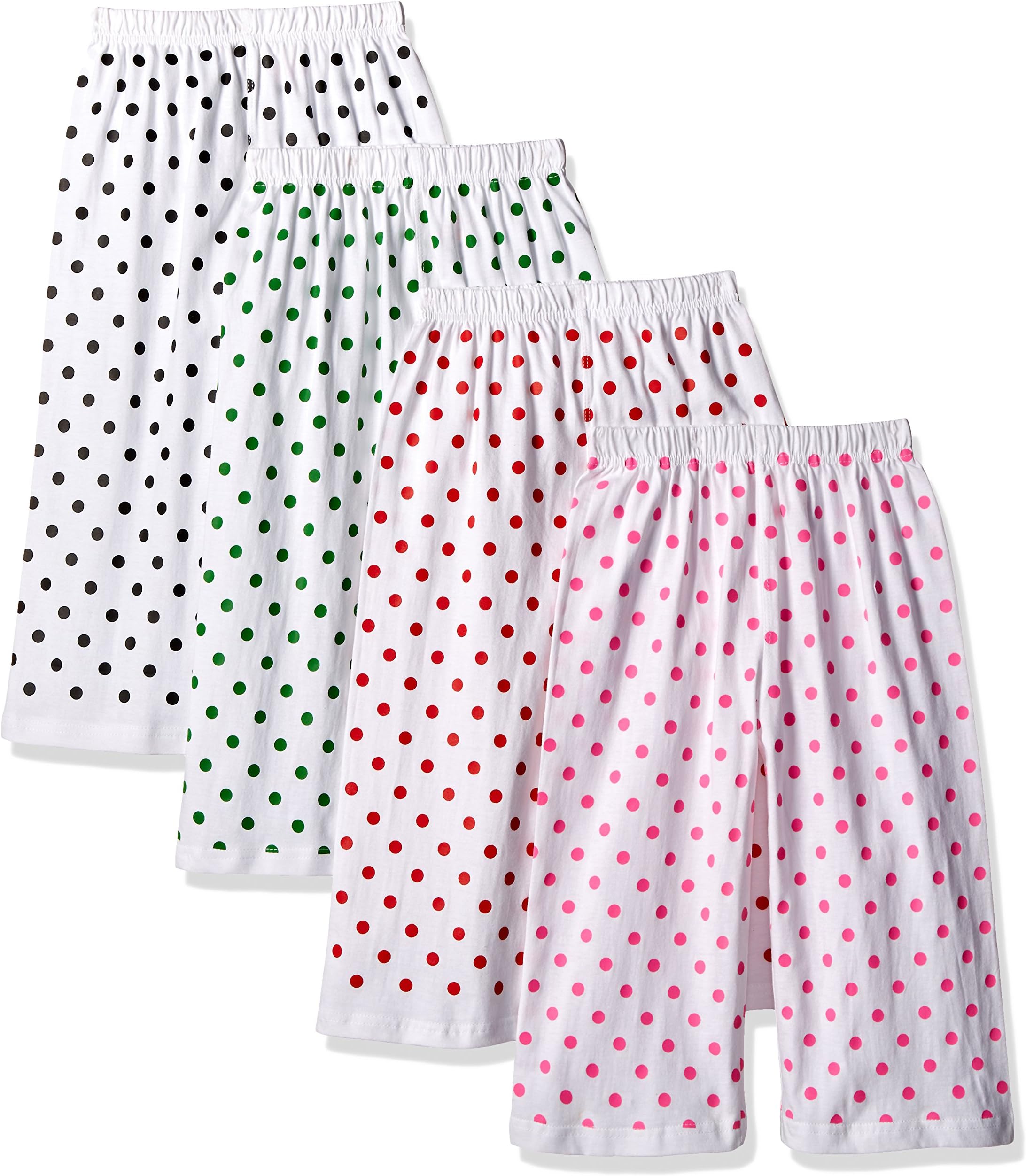 Fashionable White DOT Capri(Pack of 4)