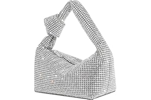 Rhinestone Purses for Women Bling Rhinestone Bag Shiny Silver Purse Evening Bag Sparkly Clutch Purses for Women