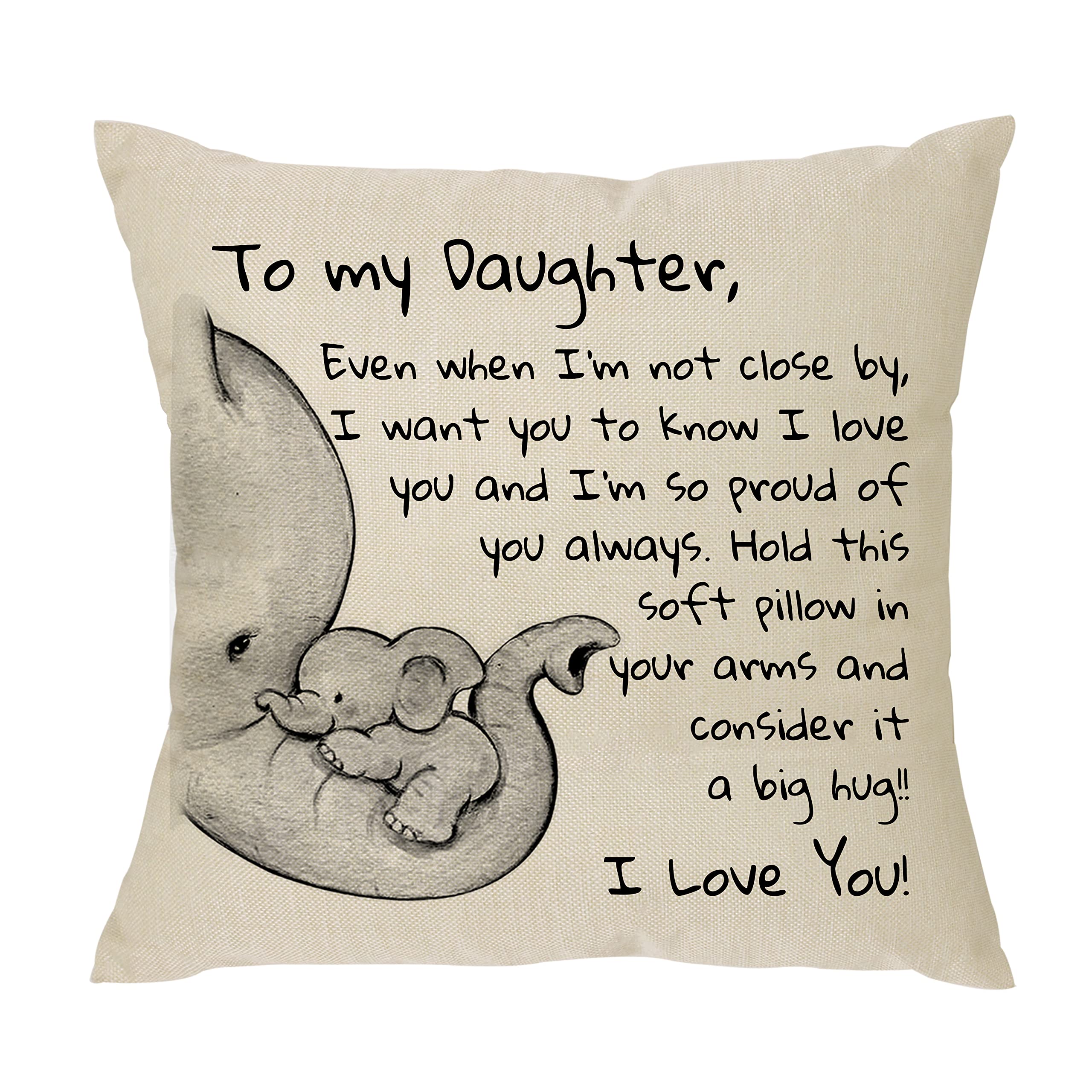 Photo 1 of "to my GRANDDAUGHTER!"
Daughter Gift From Mom Dad - Even When I'm Not Close by I Want You to Know I Love You and I Am So Proud of You-Reminder Gift for Women Lady Girls Daguther Birthday Christmas Pillow Cover Pillowcase