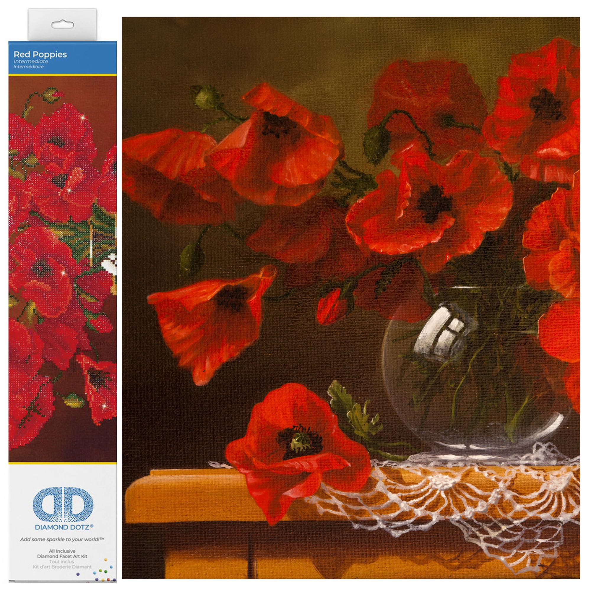 DIAMOND DOTZ Painting Kit: Red Poppies