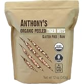 Anthony's Organic Peeled Tiger Nuts, 12 oz, Raw, Gluten Free, Non GMO, Paleo Friendly