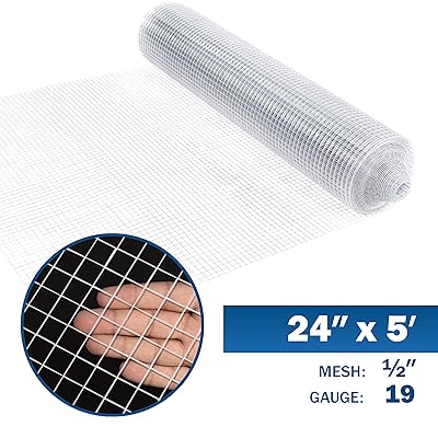 Buy Fencer Wire 19 Gauge Hot Dipped Galvanized Hardware Cloth With Mesh Size 1 2 X 1 2 For Chicken Coop Run Cage Pen Vegetables Garden And Home Improvement Project A 2 Ft X 5 Ft Online In Indonesia