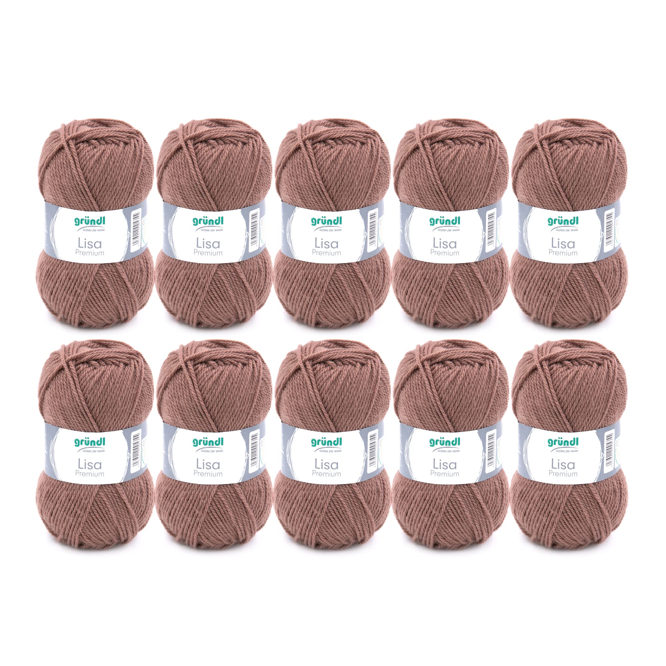 Grundl Lisa Premium uni 50g - nougat 22 -Pack of 10