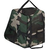 NORTH SKIN Shoe Bag Waterproof Sports Golf Boot Bag | Odor-Resistant Gym Kit Organiser Storage | Hiking Travel Dust-Proof Storage Bag for Wellington, Cowboy, Football, Rugby, Cricket Shoe (Green Camo)