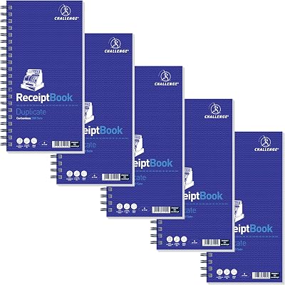 Challenge Carbonless Receipt Book 200 Pages 1 Pack 280x141 mm