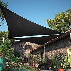 ShadeMart 9' x 9' x 9' Black Sun Shade Sail UPF50