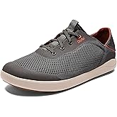 OLUKAI 'Ahi Men’s Performance Marine Shoes, Water-Ready Sneakers with Customized Lacing Fit, Lightweight & Breathable, Enhanced Grip & Traction