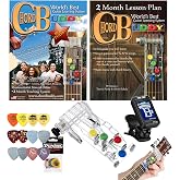 Chord Buddy Guitar Learning System with True Tune Chromatic Tuner &amp; Picks Package - Play Guitar Today with this Shark Tank ChordBuddy Product