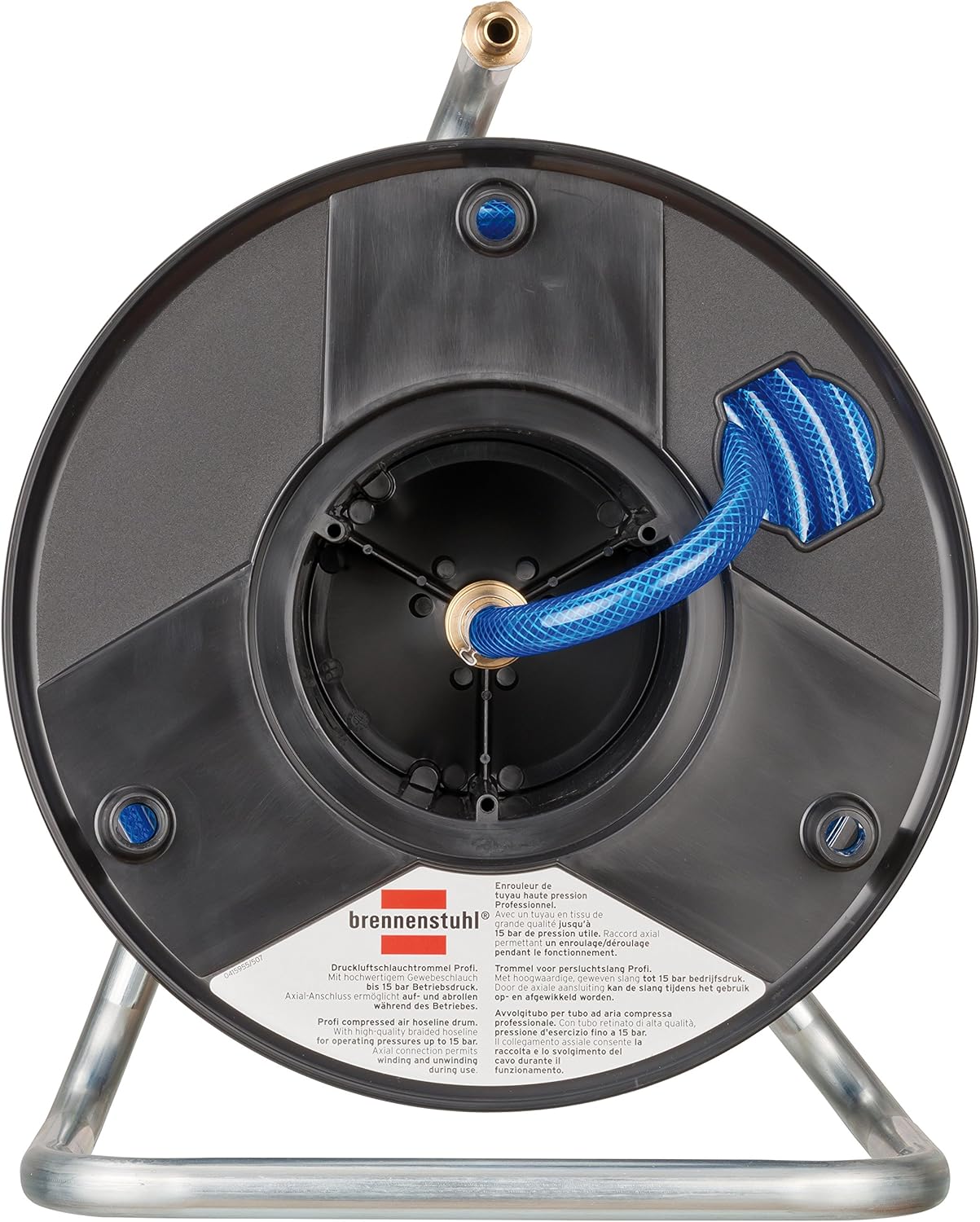 Brennenstuhl 1127010 Compressed Air Hose Reel Non-Twisting 20 m 6/12 mm, Multi-coloured - Image 3