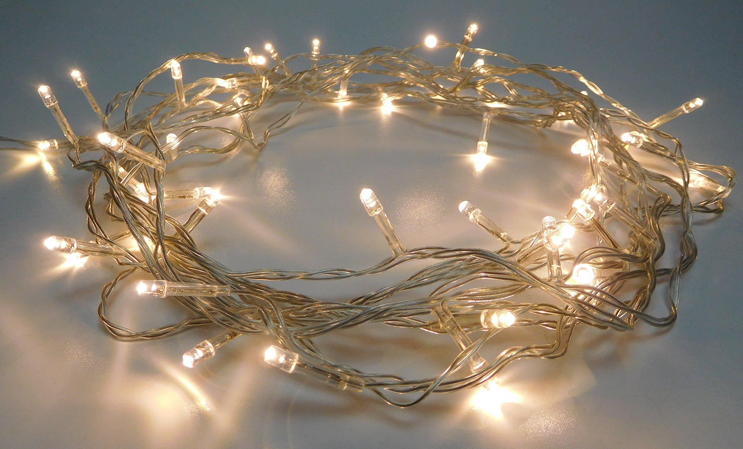 Christmas Concepts® 50 Warm White LED Static Lights - 12m(40ft) Energy Efficient A++ Christmas Lights - Indoor/Outdoor Lighting