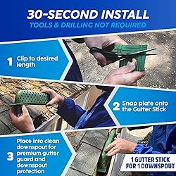 Gutter Stick Downspout Guard - Prevents