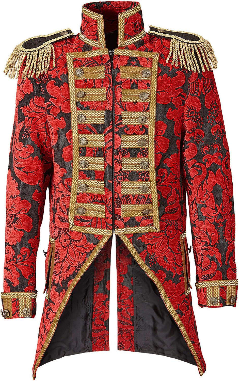 Widmann men's tailcoat, Jacquard parade costume, Red, XL