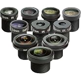 Arducam M12 Lens Set for Raspberry Pi &amp; Arduino - Telephoto, Macro, Wide Angle, Fisheye (10-200) with Holder &amp; Cleaning Cloth