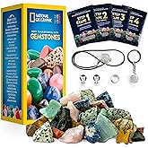 National Geographic Rock Tumbler Refill Kit - 453 g Gemstones for Tumbling with Unpolished Amethyst and Quartz, Rock Tumbler