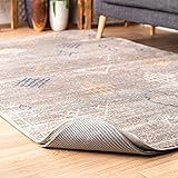 nuLOOM 5' x 8' Luxury Eco-Friendly Felt Rug Pad, 1/4" Ultra Thick, Non-Slip Backing, Customizable Size, Hardwood, Carpet Tile, Vinyl, Linoleum, Made in USA, 100% Recycled Materials, Grey