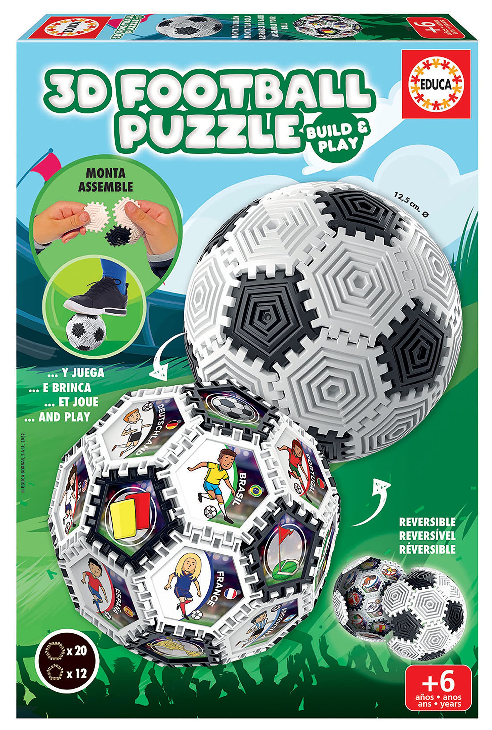 Educa 19210 Puzzle Ball 3D, Assorted