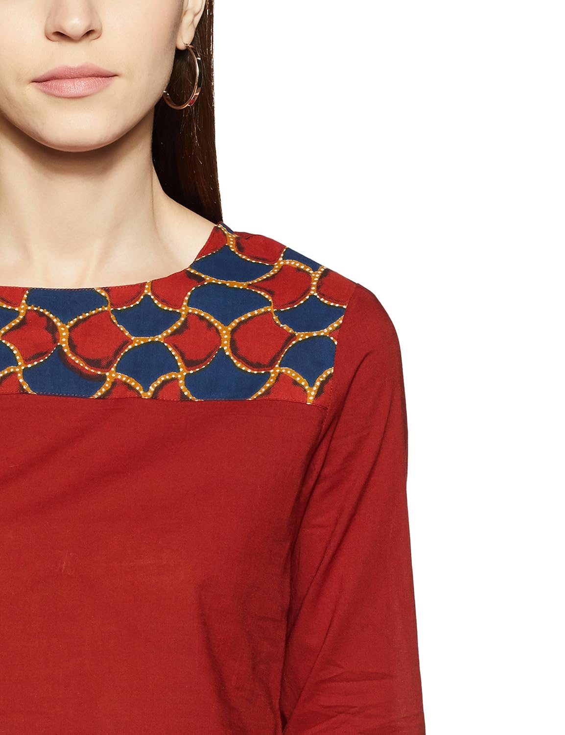 amazon brand- myx women's straight cotton kurta