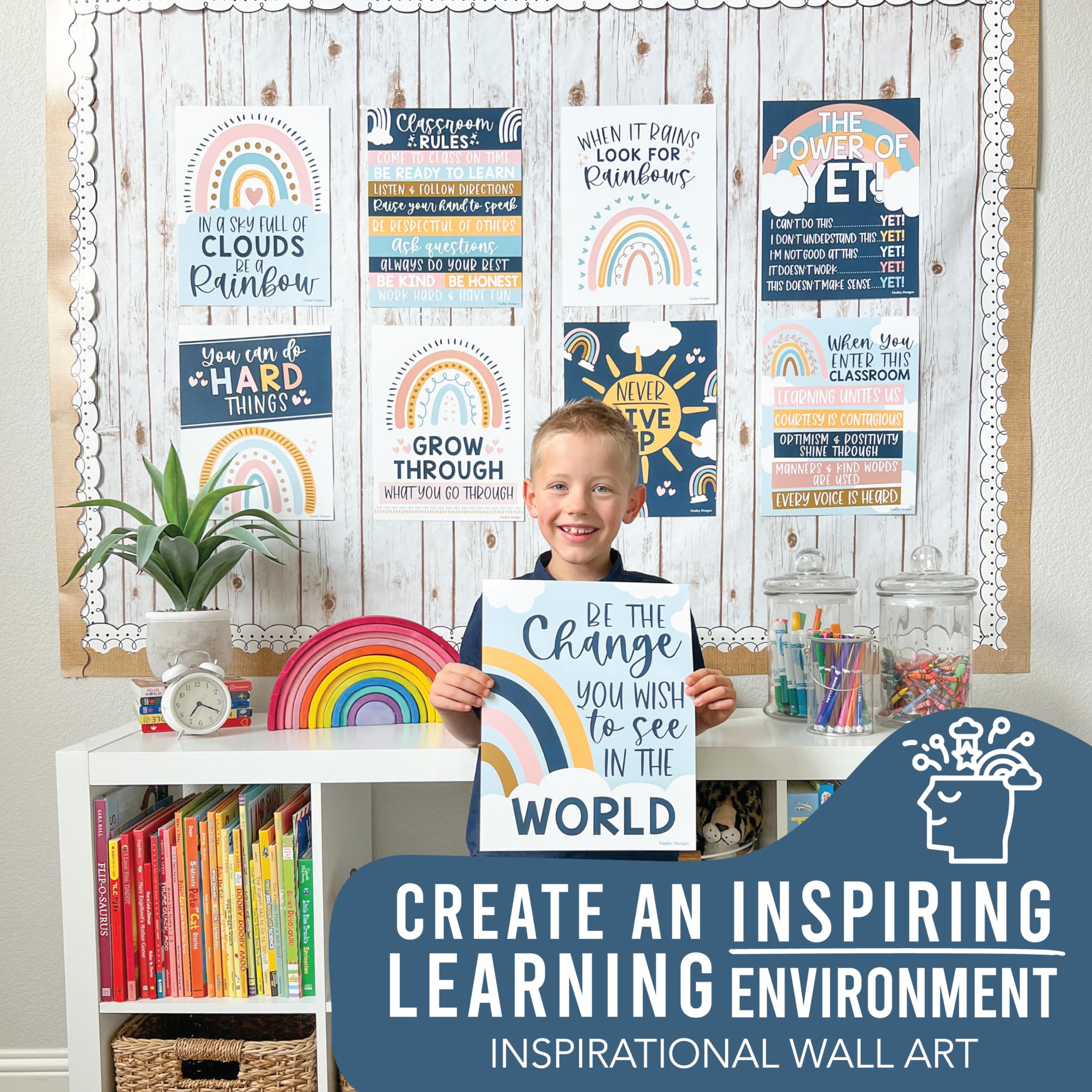 Mua Hadley Designs Motivational Posters for Classroom - 9 Growth ...