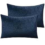 NTBAY 2 Pack Zippered Velvet Queen