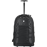 Victorinox VX Sport Wheeled Cadet Backpack with Pass Thru Sleeve, Black, 20.9-inch