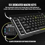 Corsair K55 RGB Pro Membrane Keyboard IP42 Dust Resistant UK Layout QWERTY view 4