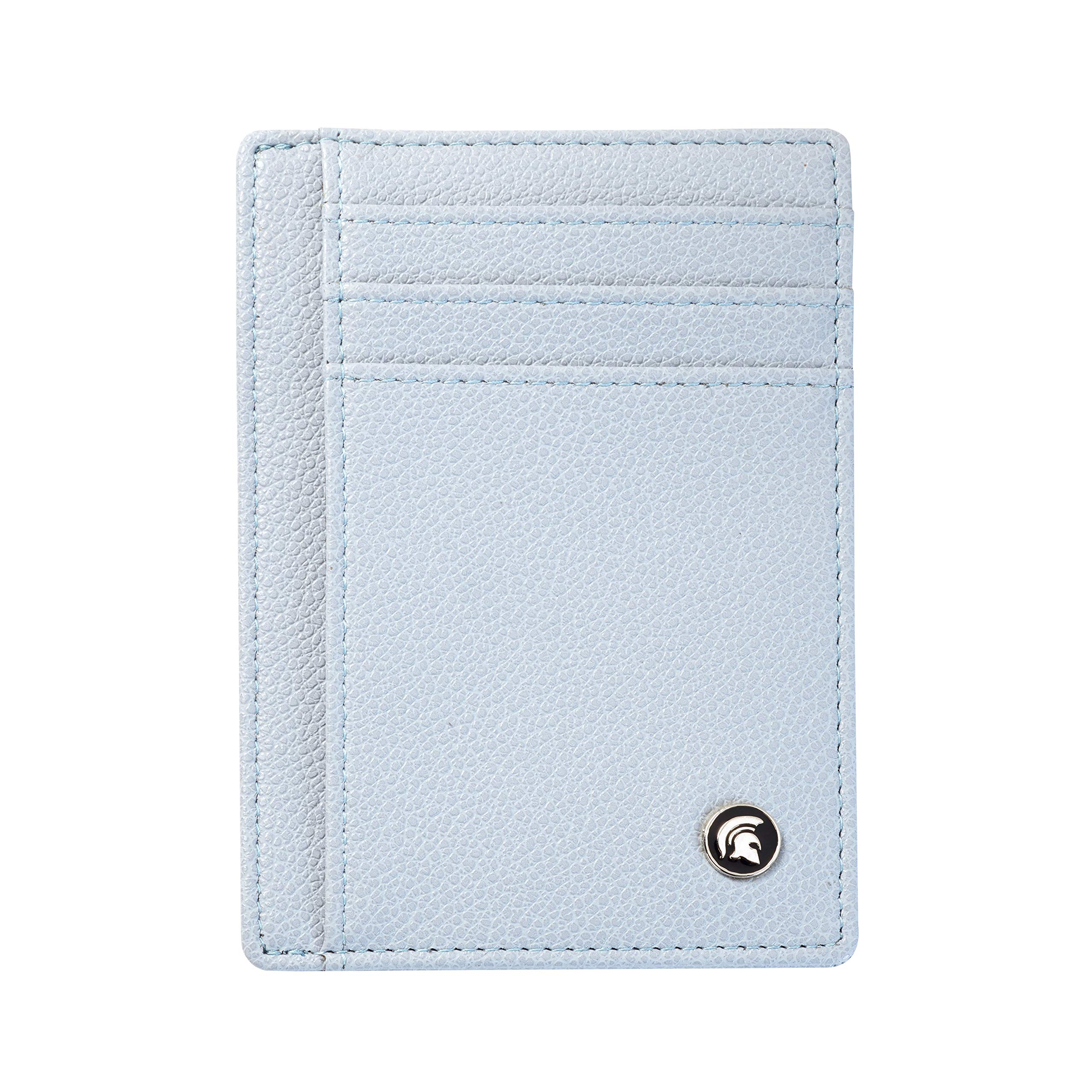 POWR Mens Wallet, Slim RFID Blocking Minimalist Credit Card Holder (Blue), Holds up to 7 Cards and Bank Notes, Ideal for Travel